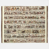 BAYEUX STEUER 1066 Schlacht von Hastings Fleecedecke (Vorderseite (Horizontal))