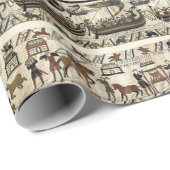 BAYEUX-STEUER, HASTSCHLAG, NORMALE NACHRICHTEN GESCHENKPAPIER (Rolleneckpunkt)