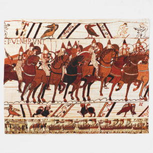 BAYEUX STEUER NORMAN ARMY, KNIGHTS HORSEBACK FLEECEDECKE