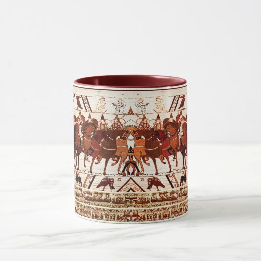 BAYEUX STEUER NORMAN ARMY, KNIGHTS HORSEBACK MU TASSE (Zentrum)