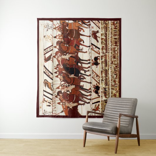 BAYEUX STEUER NORMAN ARMY, KNIGHTS HORSEBACK WANDTEPPICH (Beispiel)