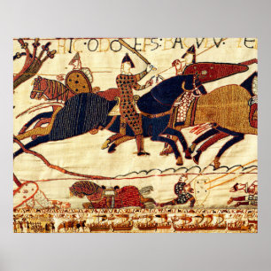 BAYEUX-STEUER, ODO IM HASTSCHLAG 1066 POSTER