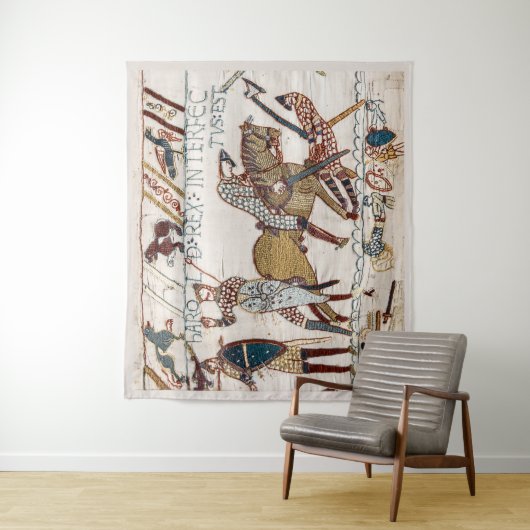 BAYEUX STEUERELEMENT Tod König Harold bei Battle Wandteppich (Beispiel)