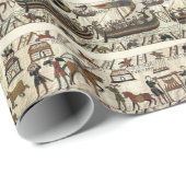 BAYEUX STEUERN 1066 FAHRSCHIFFE GESCHENKPAPIER (Rolleneckpunkt)