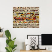 BAYEUX STEUERN 1066 FAHRSCHIFFE POSTER (Heimbüro)