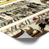 BAYEUX STEUERN 1066 FAHRSCHIFFE POSTER (Ecke)