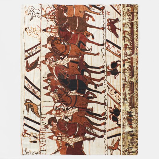 BAYEUX STEUERN NORMAN ARMY, KNIGHTS HORSEBACK FLEECEDECKE (Vorderseite)