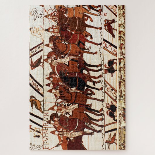 BAYEUX STEUERN NORMAN ARMY, KNIGHTS HORSEBACK PUZZLE (Vertikal)