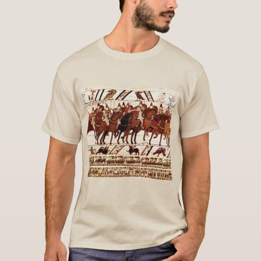 BAYEUX STEUERN NORMAN ARMY, KNIGHTS HORSEBACK T-Shirt (Vorderseite)