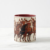 BAYEUX STEUERN NORMAN ARMY, KNIGHTS HORSEBACK TASSE (Zentrum)