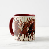 BAYEUX STEUERN NORMAN ARMY, KNIGHTS HORSEBACK TASSE (Vorderseite Links)