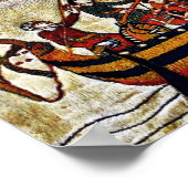 BAYEUX STEUERN, NORMAN KNIGHTS, ARCHER, FAHRSCHIFF POSTER (Ecke)