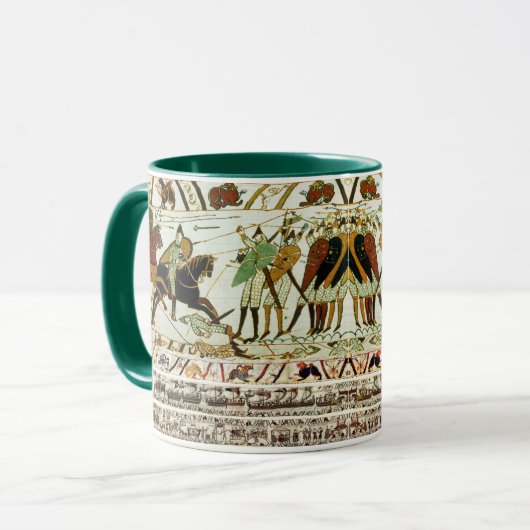 BAYEUX STEUERN, SCHLAG DER HASTINGS, NORMALE NACHT TASSE (Vorderseite Links)
