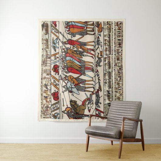 BAYEUX STEUERSCHLAG HASTINGS NORMAN KNIGHTS WANDTEPPICH (Beispiel)