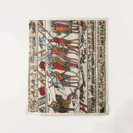BAYEUX STEUERSCHLAG HASTINGS NORMAN KNIGHTS WANDTEPPICH (Vorderseite)