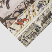 BAYEUX-STEUERSEITE DINANS, ANGRIFF AUF DEN SCHLAG SEIDENPAPIER (Detail)