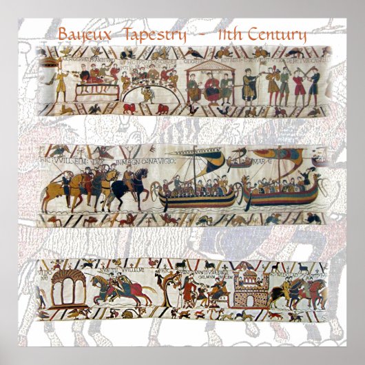 Bayeux Tapestry 11. Jahrhundert Poster (Vorne)