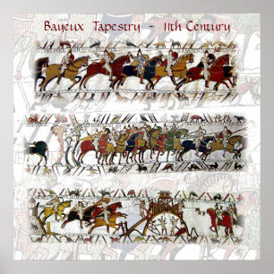 Bayeux Tapestry 11. Jahrhundert Poster