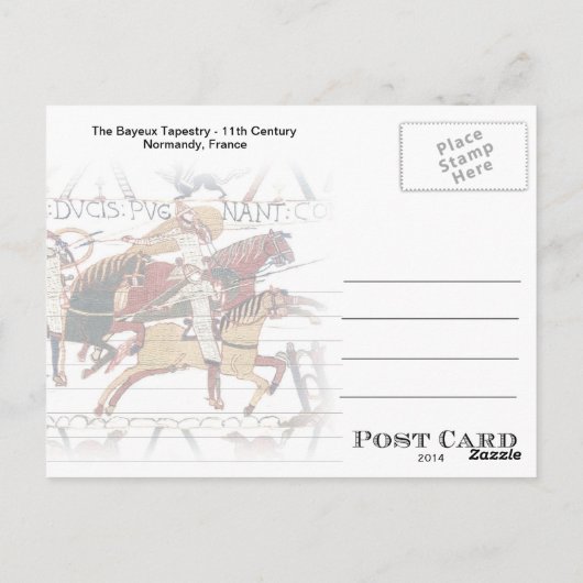 Bayeux Tapestry - a2 Postkarte (Rückseite)