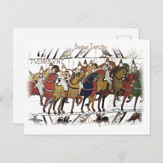 Bayeux Tapestry - a7 Postkarte (Vorne/Hinten)