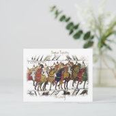 Bayeux Tapestry - a7 Postkarte (Stehend Vorderseite)