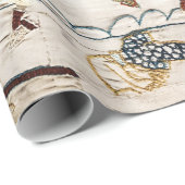 BAYEUX TAPESTRY Death of King Harold at Battle  Geschenkpapier (Rolleneckpunkt)