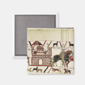 Bayeux Tapestry Earl Harold an Herzog von Normandi Magnet (Vorderseite/Rückseite)