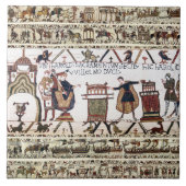 BAYEUX TAPESTRY Harold Eid zum Heiligen Relikt Fliese (Vorderseite)