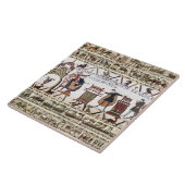 BAYEUX TAPESTRY Harold Eid zum Heiligen Relikt Fliese (Seite)