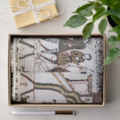 BAYEUX TAPESTRY Harold Eid zum Heiligen Relikt Seidenpapier (Geschenk)