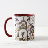 BAYEUX TAPESTRY Harold Eid zum Heiligen Relikt Tasse (Links)