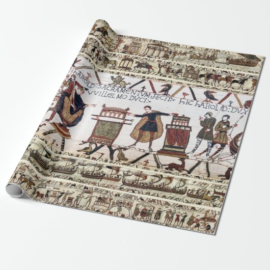 BAYEUX TAPESTRY Harold Made an Oath on Holy Relics Geschenkpapier (Ungerollt)