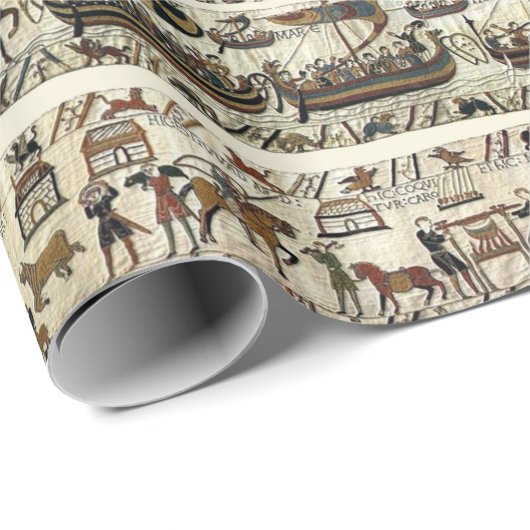 BAYEUX TAPESTRY Harold Made an Oath on Holy Relics Geschenkpapier (Rolleneckpunkt)