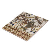 BAYEUX TAPESTRY King Edward Confessor und Harold Fliese (Seite)