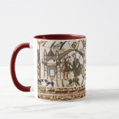 BAYEUX TAPESTRY King Edward Confessor und Harold Tasse (Links)
