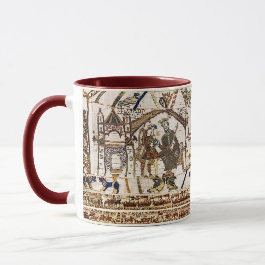 BAYEUX TAPESTRY King Edward Confessor und Harold Tasse (Links)