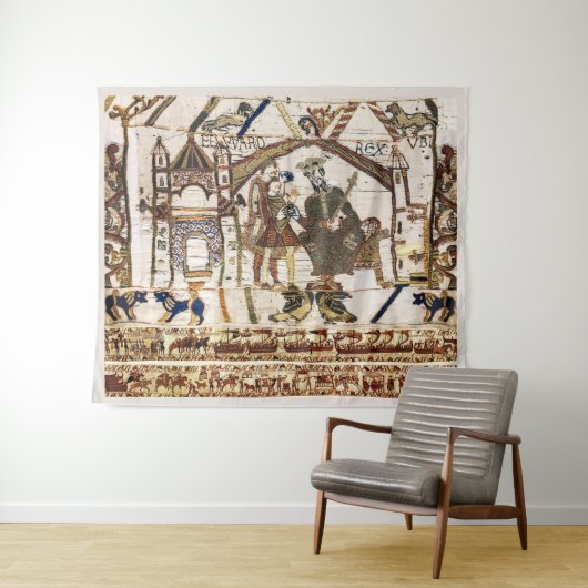 BAYEUX TAPESTRY King Edward Confessor und Harold Wandteppich (Beispiel (Horizontal))