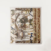 BAYEUX TAPESTRY King Edward Confessor und Harold Wandteppich (Vorderseite)