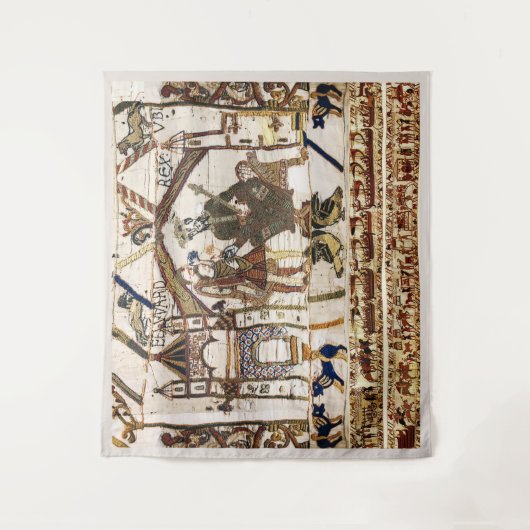 BAYEUX TAPESTRY King Edward Confessor und Harold Wandteppich (Vorderseite)