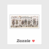 Bayeux Tapestry - King Harold Coronation Aufkleber (Blatt)