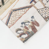 Bayeux Tapestry - King Harold Coronation Fleecedecke (Ecke)