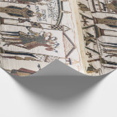 Bayeux Tapestry - King Harold Coronation Geschenkpapier (Ecke)