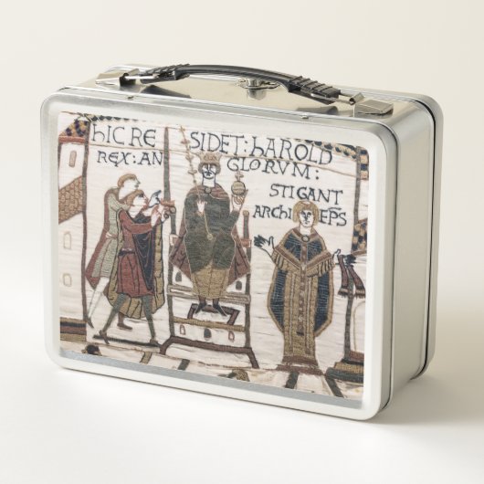 Bayeux Tapestry - King Harold Coronation Metall Brotdose (Rückseite)