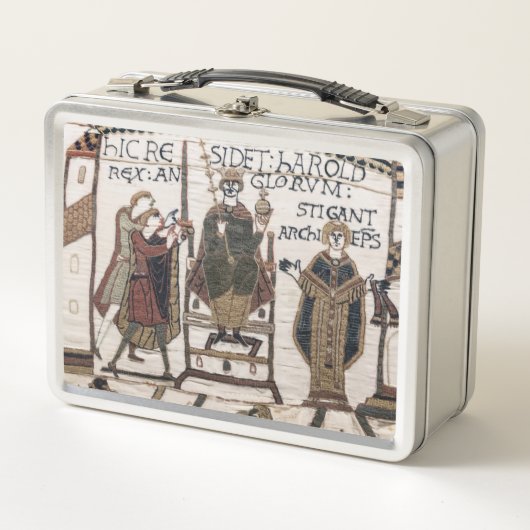 Bayeux Tapestry - King Harold Coronation Metall Brotdose (Vorderseite)