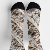 Bayeux Tapestry - King Harold Coronation Socken (Oben)