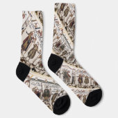Bayeux Tapestry - King Harold Coronation Socken (Rechts)