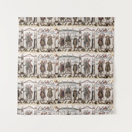 Bayeux Tapestry - King Harold Coronation Wandteppich (Vorderseite)