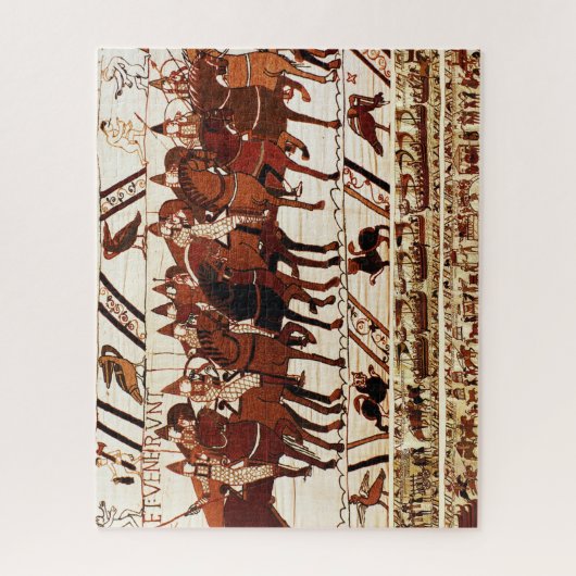 BAYEUX TAPESTRY NORMAN ARMY, KNIGHTS HORSEBACK JI PUZZLE (Vertikal)