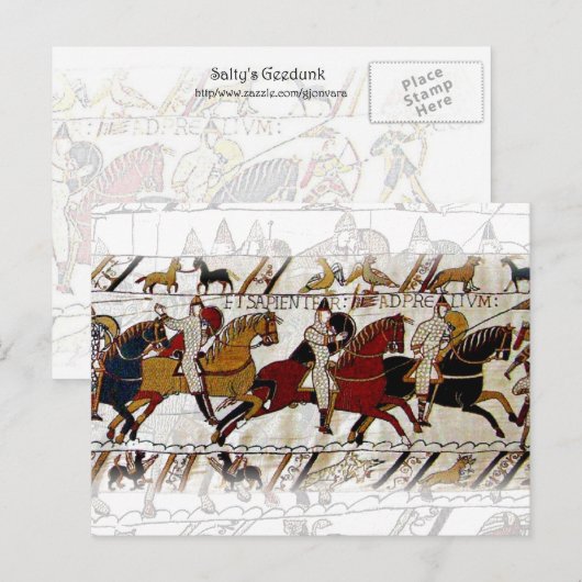 Bayeux Tapestry Postkarte (Vorne/Hinten)