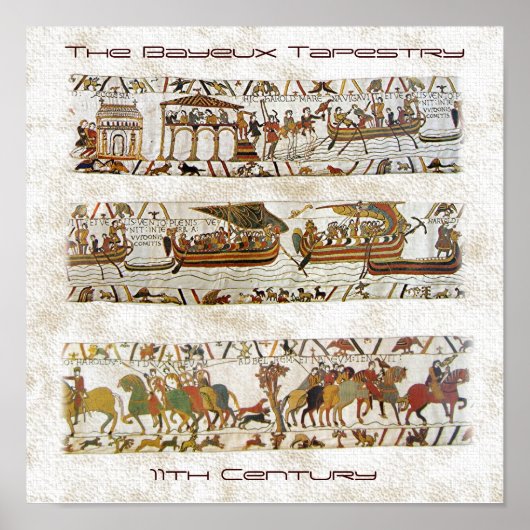 Bayeux Tapestry Scene Poster (Vorne)